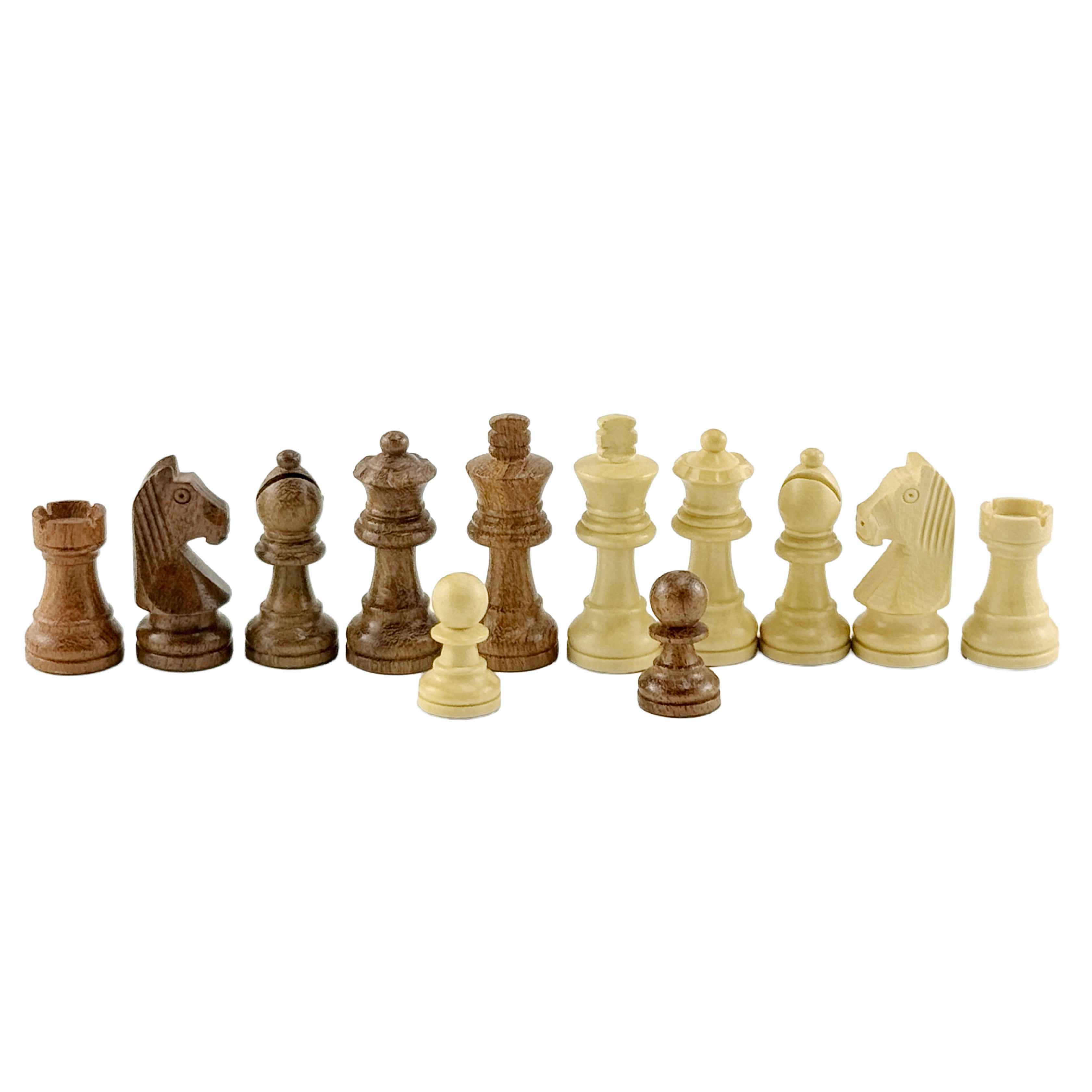 Schachfiguren aus Akazienholz, beschwert und mit Filz bezogen – König 5,0 cm
