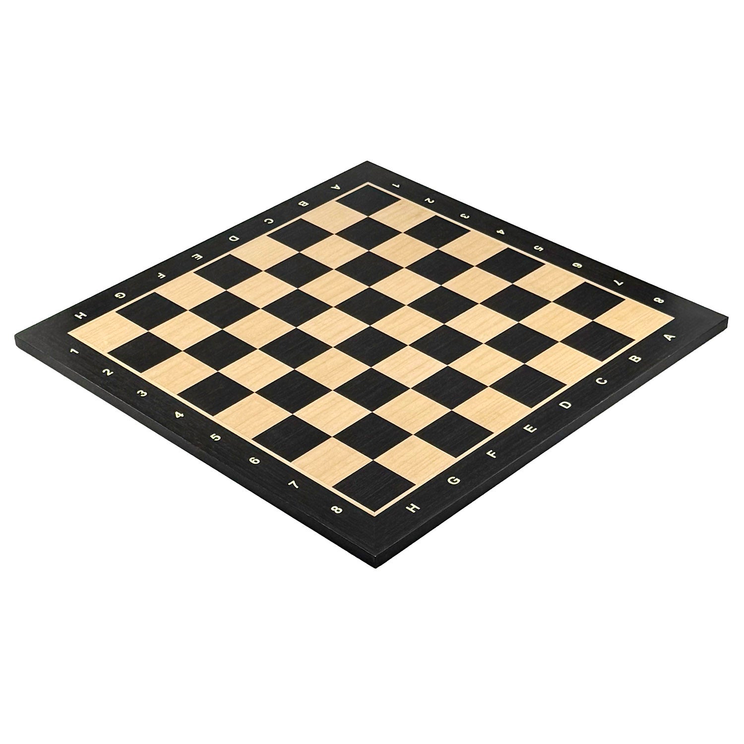Schachbrett Ebenholz-Ahorn Alphanumerische Notation Italfama 48x48cm