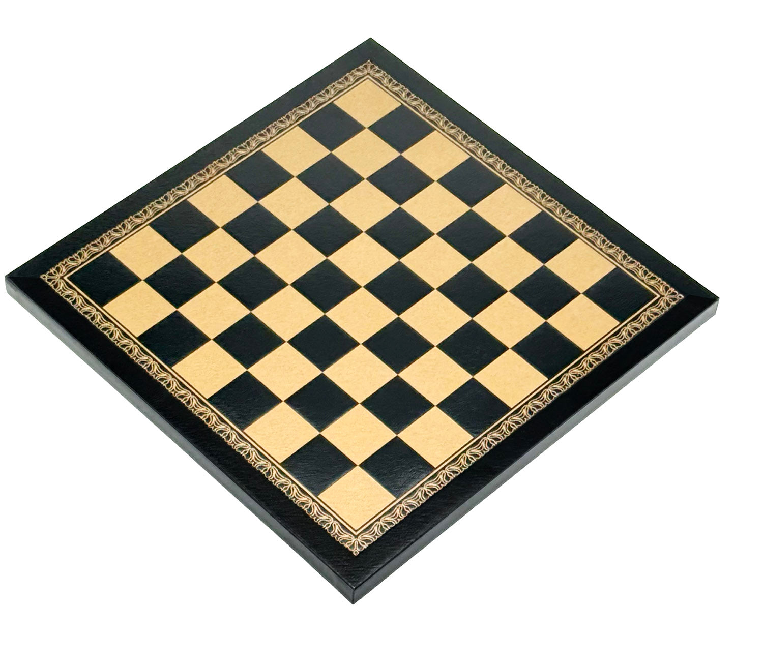 Wooden Acacia Chess Pieces with Eco-Leather Chessboard (26x26 cm)